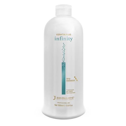 Keratin Plus Infinity 1 lt realizzato da Jean Paul Mynè è l’evoluzione del trattamento lisciante, con Tecnologia Oxilamine®