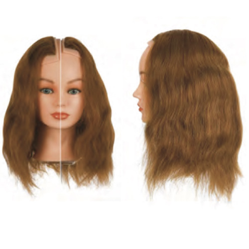 Sezioni Sinistra+Destra Sibel costituite da capelli 100% umani per corsi a tema specifici. Impianto classic, densità maxi 260-290 capelli/cm2